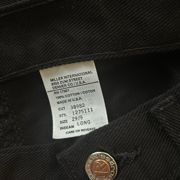 Rockies vintage brand western wear jeans dark black denim EUC - Picture 5 of 9